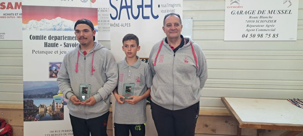 Vice-Champions Juniors qualifiés pour le Trophée Régional des Jeunes St Félix 16.06.24 LOHAN OLIERO et GIRAUD MALONE JPR