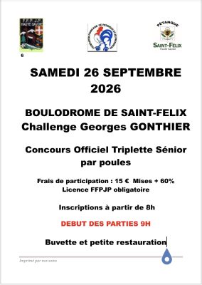 Affiche Gonthier 2026